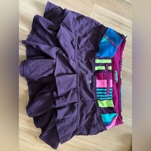 Ivivva Purple and Multicolor Girls Skort